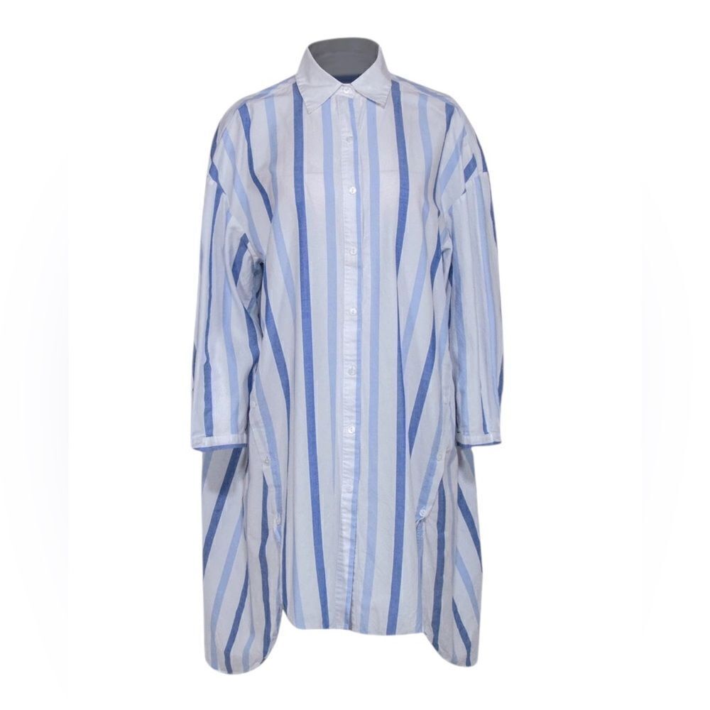 Love Binetti Fernando blue Striped Short Sundress M NWT